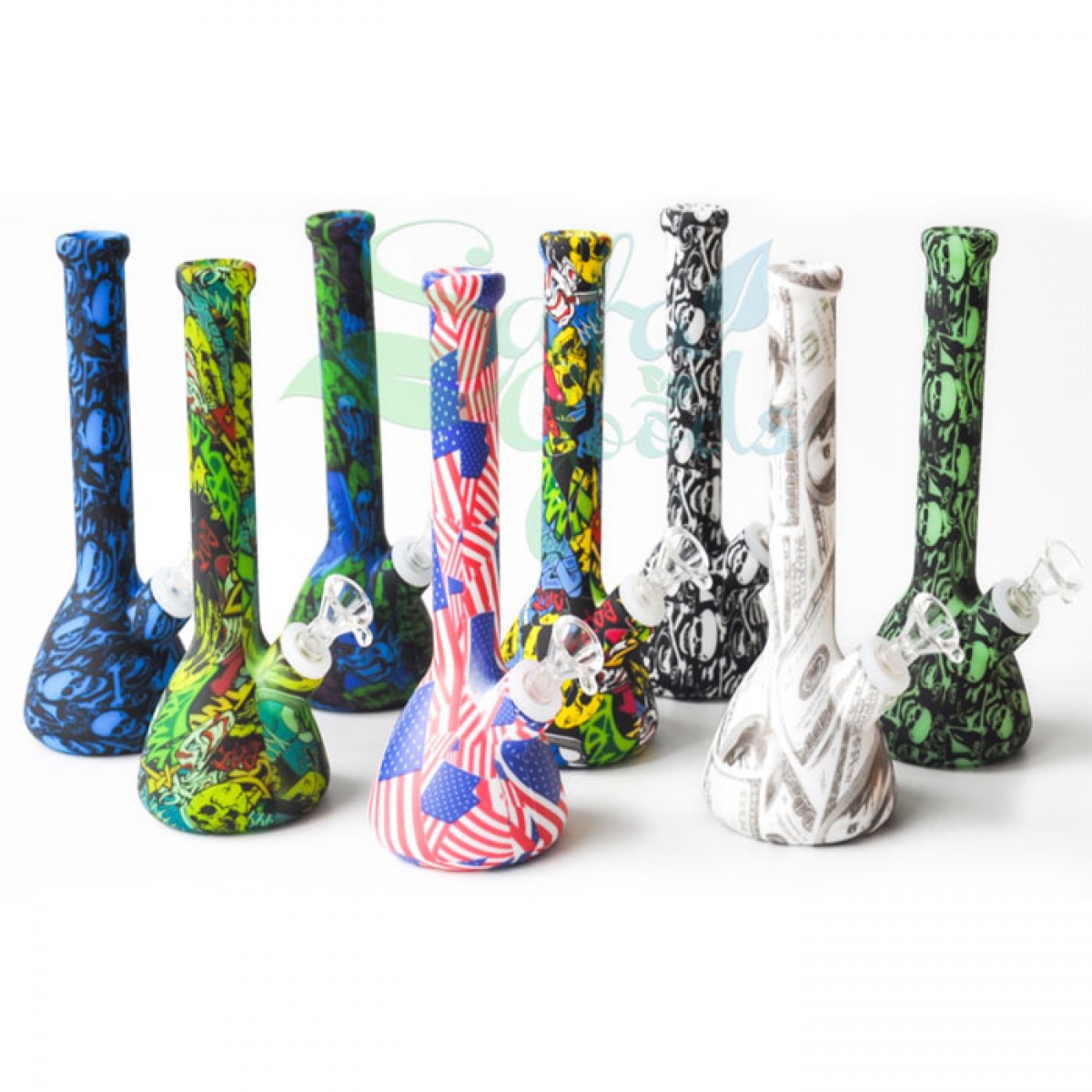 8 Inch Silicone Beaker Water Pipe